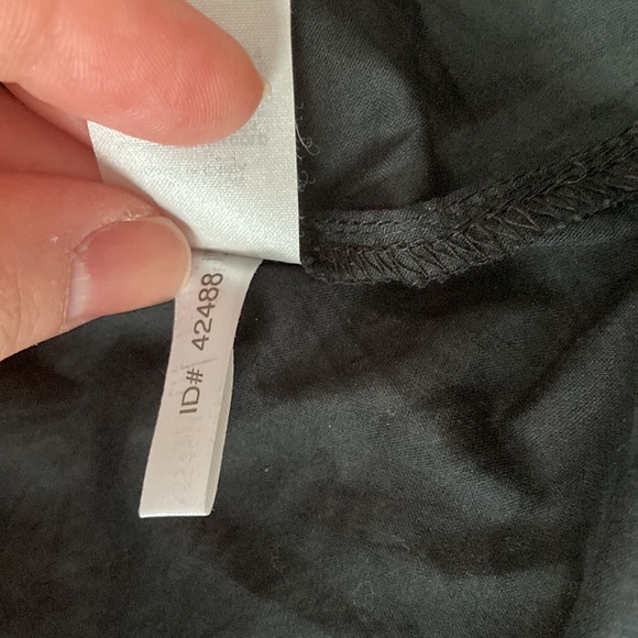 Express size M collarless,sheer black  button down - Picture 6 of 8